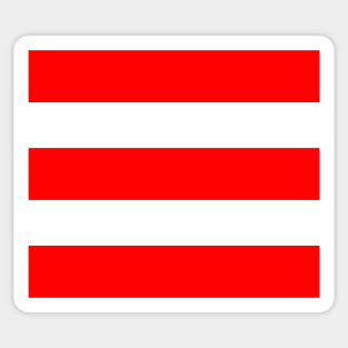 Strips - red and white. Sticker